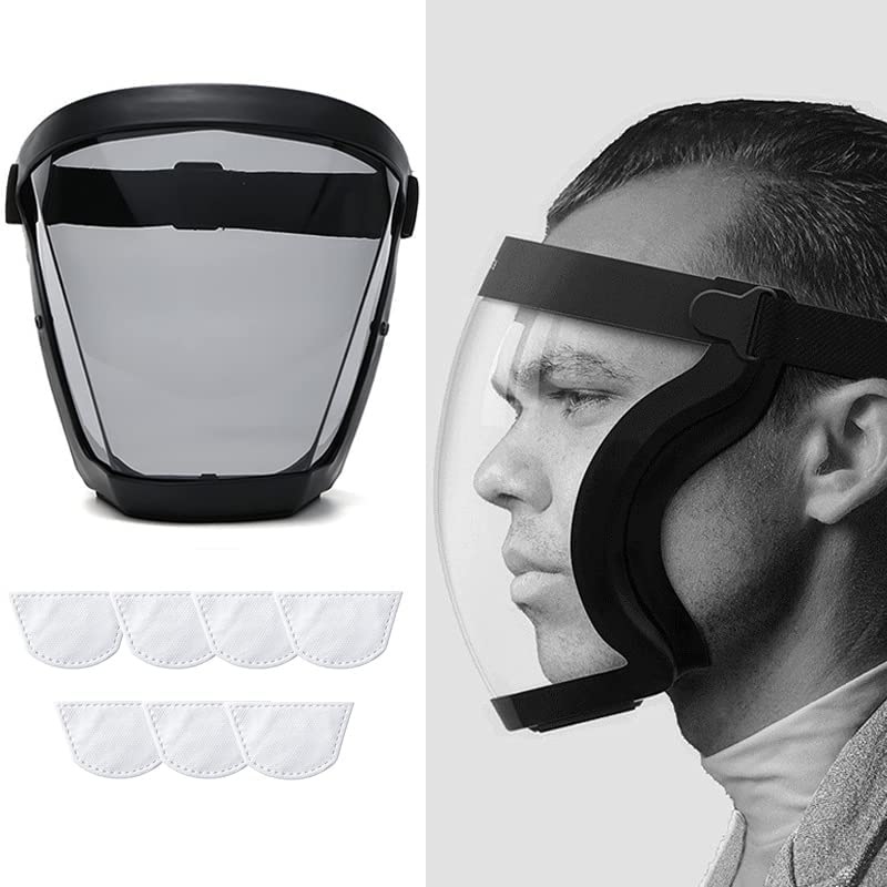 ascavs Face Shield for Grinding and Cutting Anti-fog Protective Full Face Shields High-Definition for Weed Whacking Safety Face Shield for Grinding and Dust Mask for Adults - Image 3